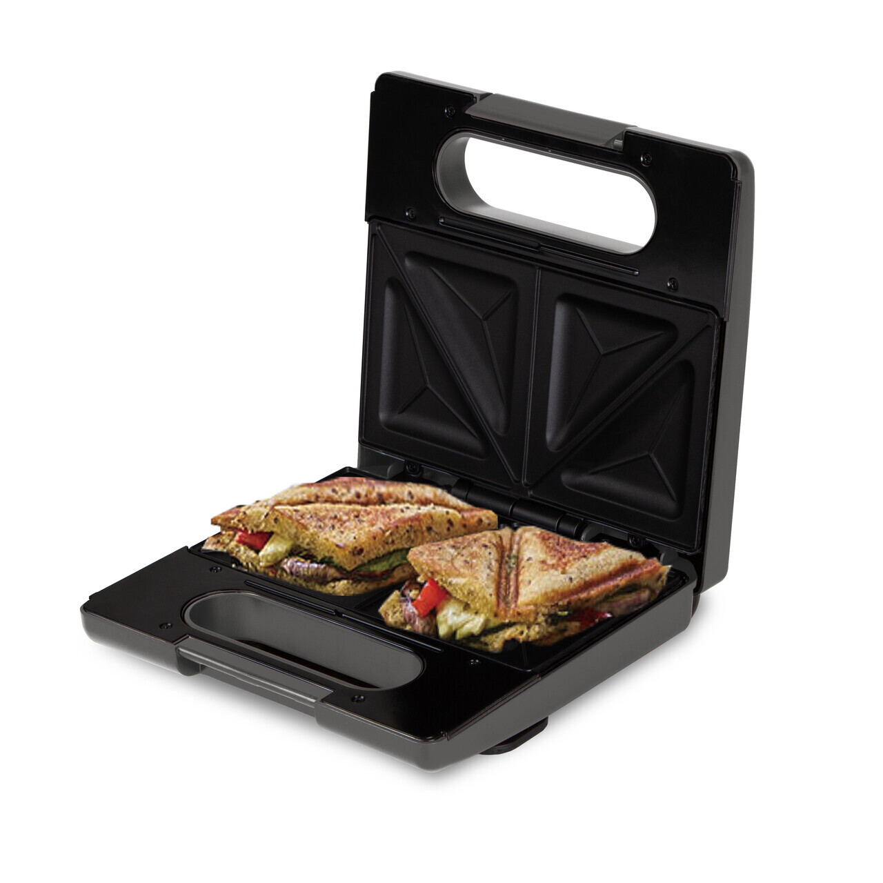 Sandwich maker Berlinger Haus, Anthracite, 22.5x13 cm, aluminiu, antracit mat - view 2