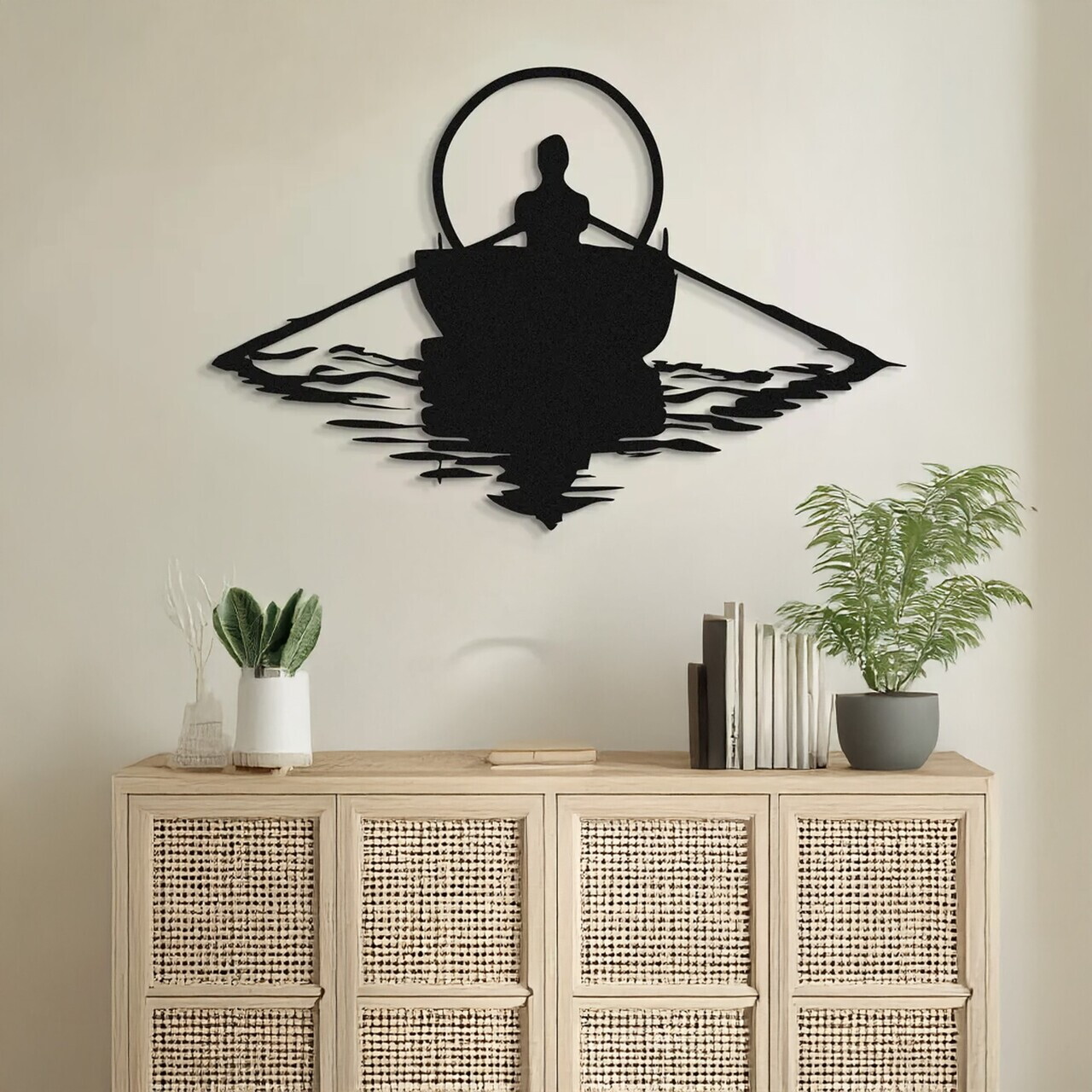 Decoratiune de perete, DCV-1018-MT, Dimensiune: 50 x 33 cm, Negru — imaginea 3