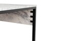 Birou, Nordure, Twin Study Desk, 240x74x60 cm, Frezie / Marmură / Negru