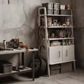 Corp biblioteca, Hanah Home, CPT4673-75, 75x140x40 cm, PLACAJ CARPEN, Natural