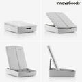 Oglinda LED pliabila 3 in 1 cu organizator de cosmetice, Panomir InnovaGoods, 38.5x33.5x29 cm