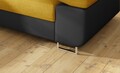 Coltar extensibil stanga 4 locuri, ELTAP, Anton, 272x203x85 cm, lemn/poliester, mustar/negru