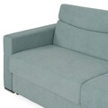 Canapea extensibila cu 3 locuri si lada, Madi, L.224 l.94 H.90, stofa, menta