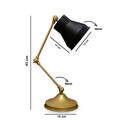 Lampa de masa, Insignio, 780SGN2631, Metal, Negru