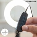 Lampa circulara pentru selfie LED, InnovaGoods Lumahoop, 26 cm, USB