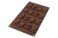Forma de copt din silicon Tags In Love, Silikomart Easy Choco, 16 forme, 30 x 17.5 cm