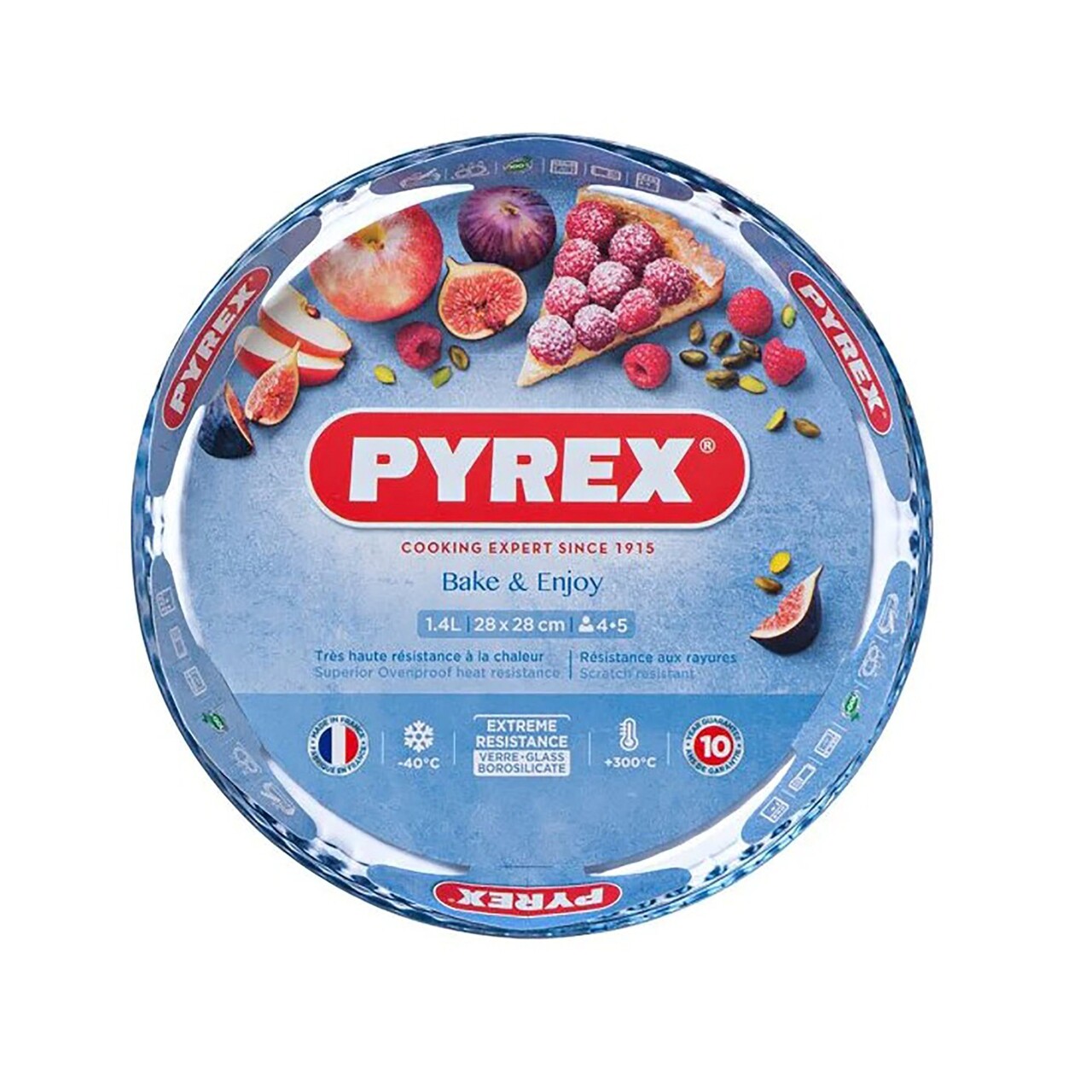 Tava tarta din sticla termorezistenta, 28cm - Pyrex - imagine 4