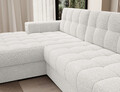 Coltar extensibil stanga 3 locuri ELTAP, LT-01ROY, Blezalt, 240x150x82 cm, lemn/poliester, alb