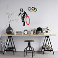 Decoratiune de perete, Banksy, Metal, Dimensiune: 62 x 61 cm, Multicolor