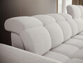 Coltar extensibil dreapta 3 locuri ELTAP, Beneth, 301x185x115 cm, lemn/poliester, alb