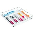 Organizator tacamuri pentru sertar bucatarie Linus Max, iDesign, 34x35x5 cm, plastic