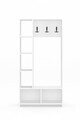 Cuier de perete, Hanah Home, İvriz, 90x182x35 cm, Alb