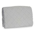 Cuvertura de pat Geometric Quilt, Gift Decor, 240 x 260 cm, amestec bumbac, gri