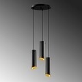 Lustra Sivani MR - 979, Opviq, 35 x 114 cm, 3 x E27, 40W, negru/galben