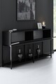 Consola, Bexley, Lord, 150x80x30 cm, PAL, Negru