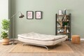 Canapea extensibila cu 3 locuri, Futon, 859FTN2898, Metal , Bej