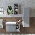 Set Dulap de Baie cu Chiuvetă și Oglindă (3 Piese), Hanah Home, 2934, PAL MELAMINAT, Frasin