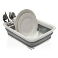 Scurgator de vase pliabil Moss, Versa, 37.5 x 29.3 x 11.5 cm, polipropilena, alb/gri