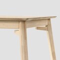 Masa Little, Homla, 160x75x76 cm, lemn de cauciuc, natur