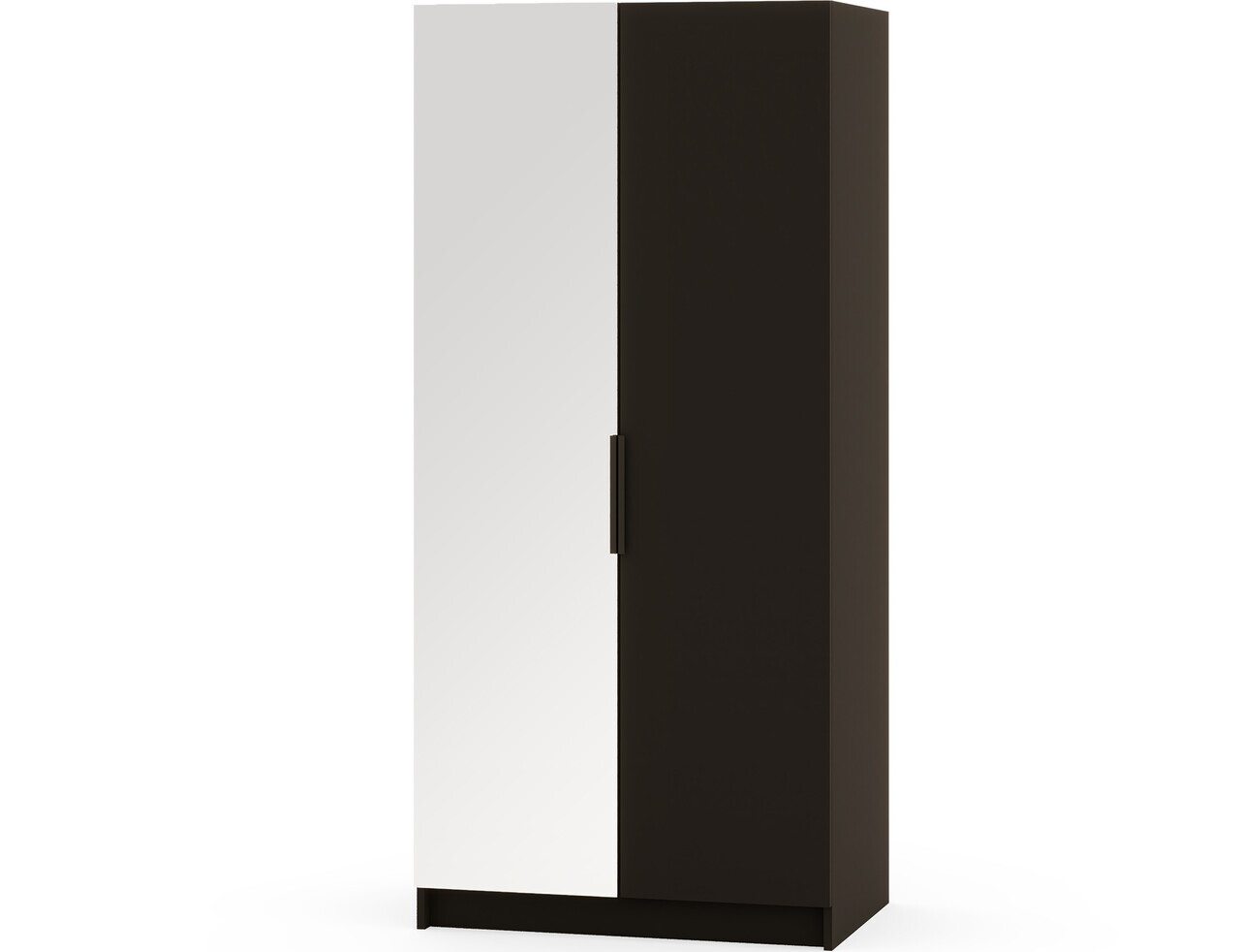 Dulap pentru haine cu oglinda ELTAP, BM1-SZA100, Mirtillo, 100x60x216 cm, PAL laminat, negru — imaginea 6