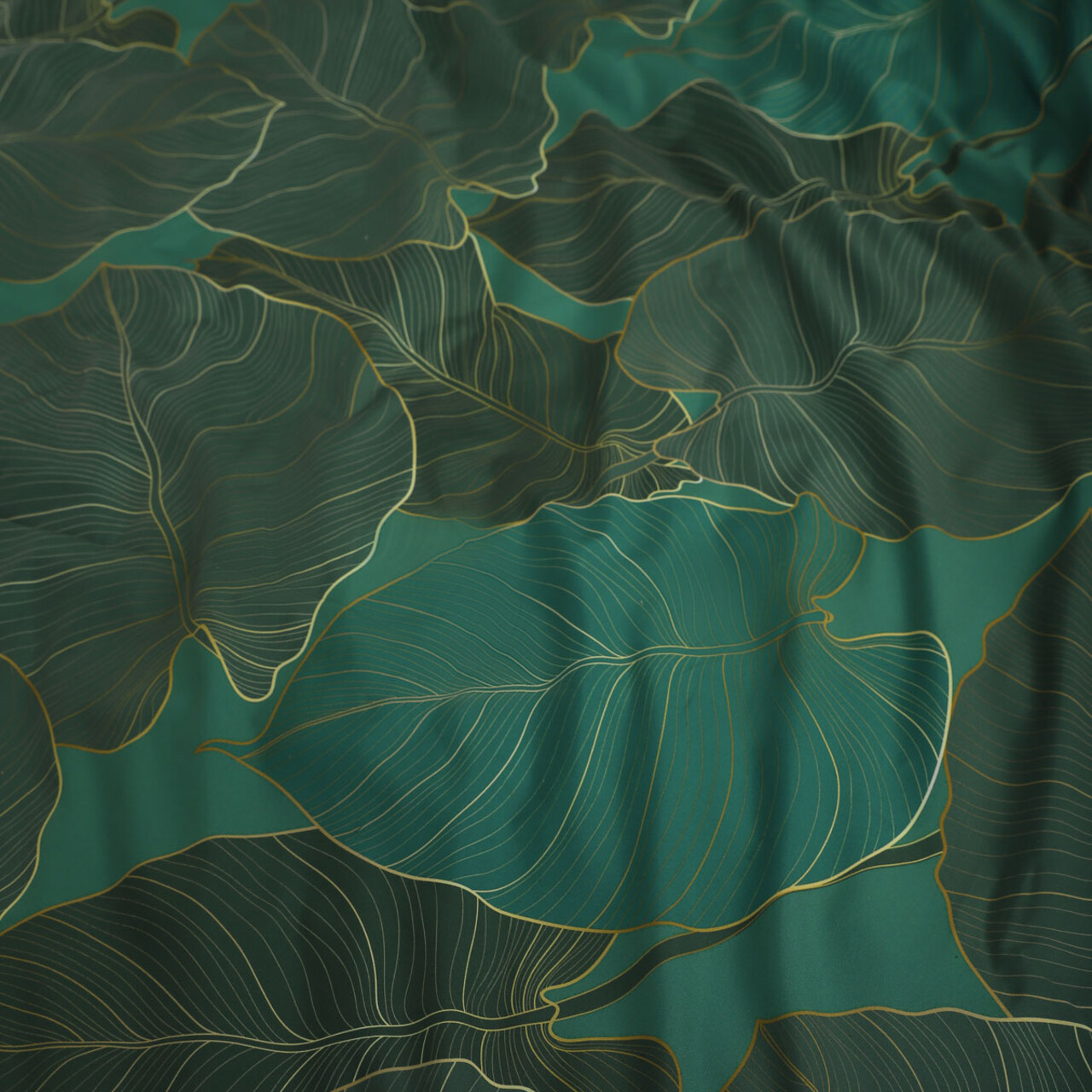 Lenjerie de pat King Size, Gallo, Homla, 200x220 cm, 3 piese, microfibra din poliester, verde - view 8