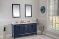 Set mobilier de baie (3 piese), Jussara, Michigan 60, Albastru inchis