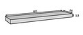 Raft de perete ADRK, Andrea, 80x26 cm, MDF/PAL laminat, alb mat