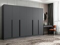 Dulap pentru haine, Minerva, Kale Plus, 270x210x52 cm, PAL, Antracit