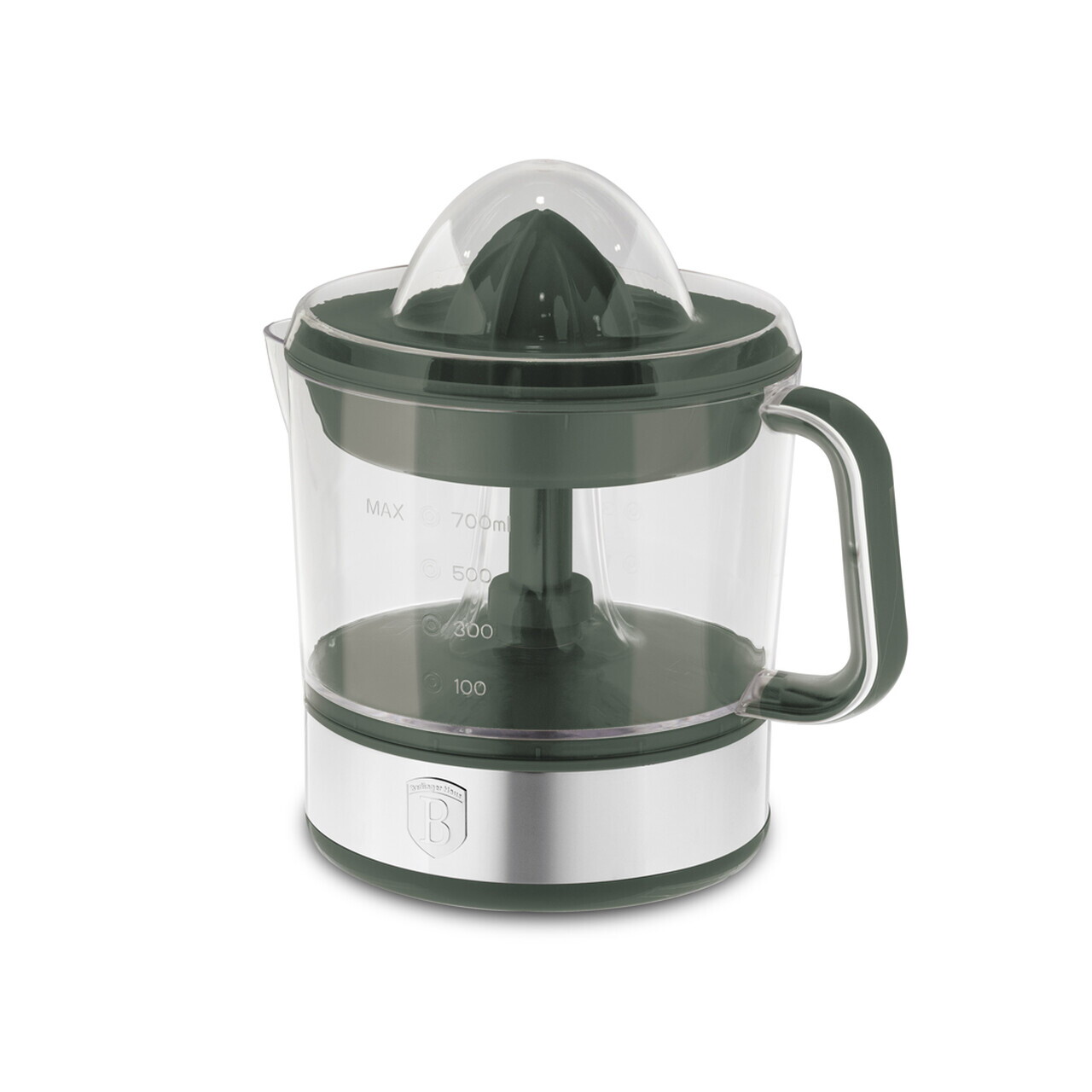 Storcator electric de citrice Berlinger Haus, Matte Green, 40W, 700 ml, plastic/inox, verde mat/transparent - imagine 6