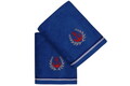 Set prosoape de maini 2 piese, Hobby, Maritim, Bumbac, Albastru regal