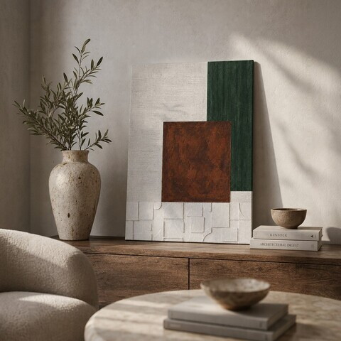 Tablou decorativ, Huhu3198, Cadru: Lemn de pin, Multicolor