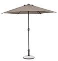 Umbrela pentru gradina / terasa, Kalife, Bizzotto, Ø 250 cm, stalp Ø 36 / 38 mm, aluminiu, grej