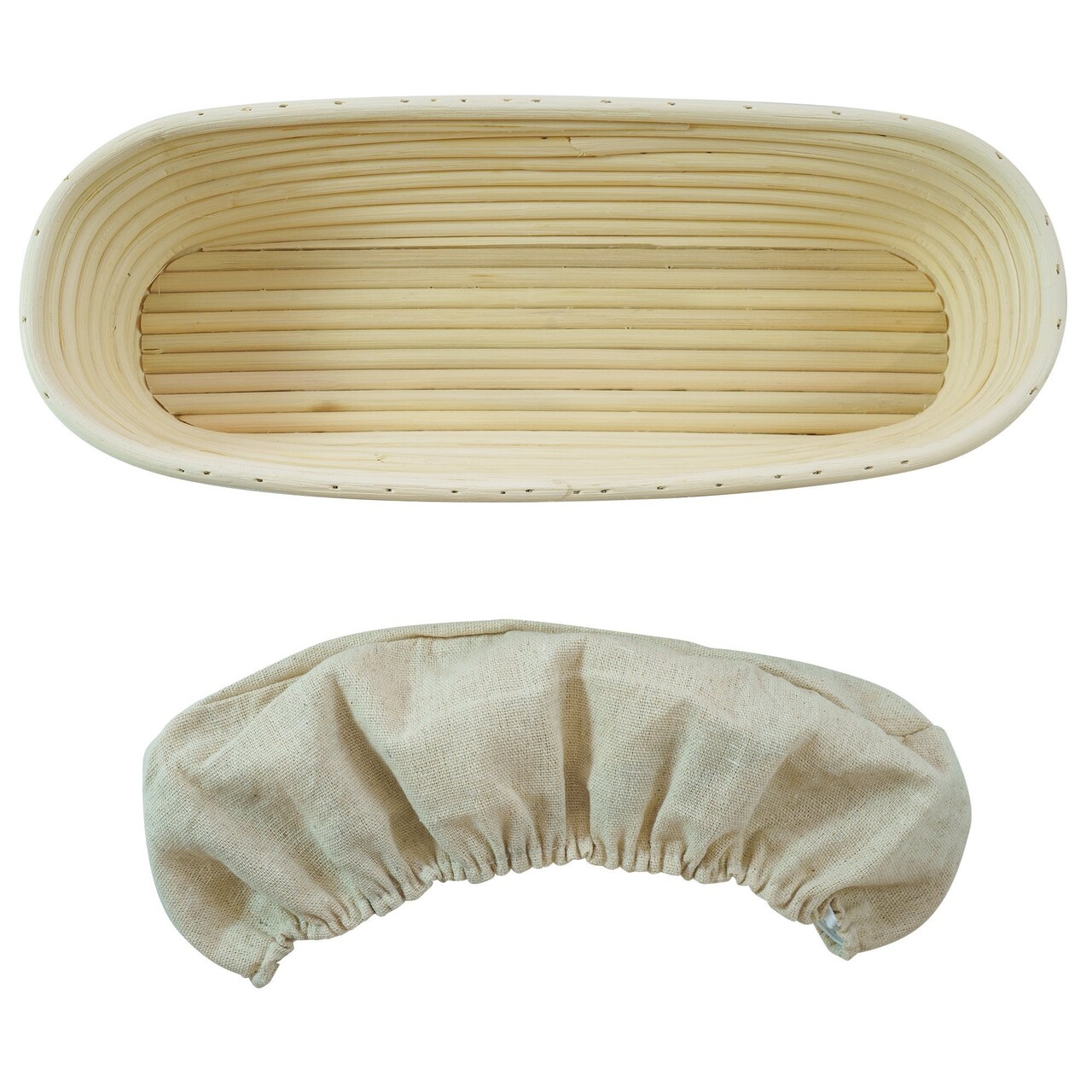 Cos oval pentru dospire aluat, ratan, 35 x 14 cm - Zokura - view 4