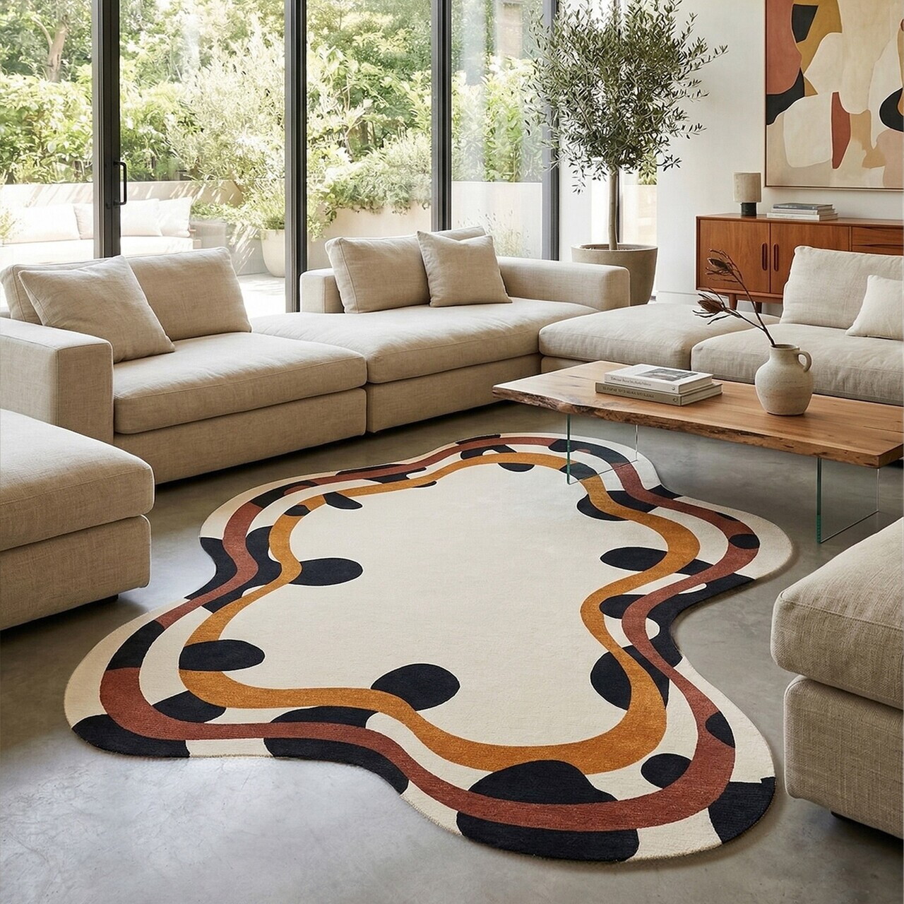 Covor, Fr350, 180x280 cm, Crem