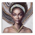Tablou decorativ, Naomi -B, Mauro Ferretti, 100 x 100 cm, canvas imprimat si pictat/lemn de pin, multicolor