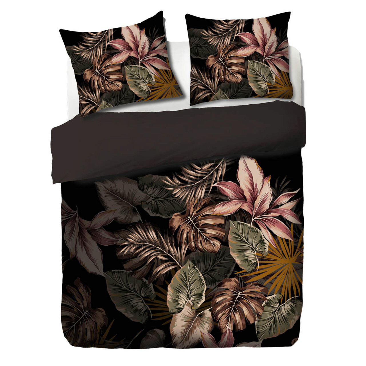 Lenjerie de pat dubla Fonce, Homla, 3 piese, 160x200 cm, microfibra din poliester, multicolor
