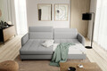 Coltar extensibil stanga 3 locuri ELTAP, LT-04ROY, Gomsi, 228x165x100 cm, lemn/poliester, gri deschis
