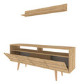Comoda TV, Retricy, Ola, 160x35x64.5 cm, PAL, Maro