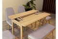 Set masa extensibila si 6 scaune, Vella, Vina Mini 03 0701, PAL, Stejar / Gri Soho