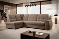 Coltar extensibil stanga 3 locuri ELTAP, LT-20NU, Sado, 272x192x95 cm, lemn/poliester, maro deschis