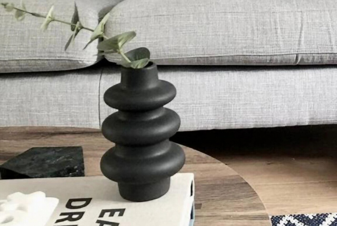 Vaza, CY0081, Ceramica, Negru