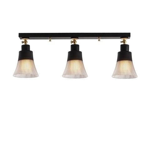 Lustra Foca N-116, Noor, 62 x 22 cm, 3 x E27, 100W, negru mezoni.ro