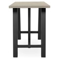 Masa bar pentru gradina/terasa, Tonic, L.130 l.75/95 H.100 cm, negru