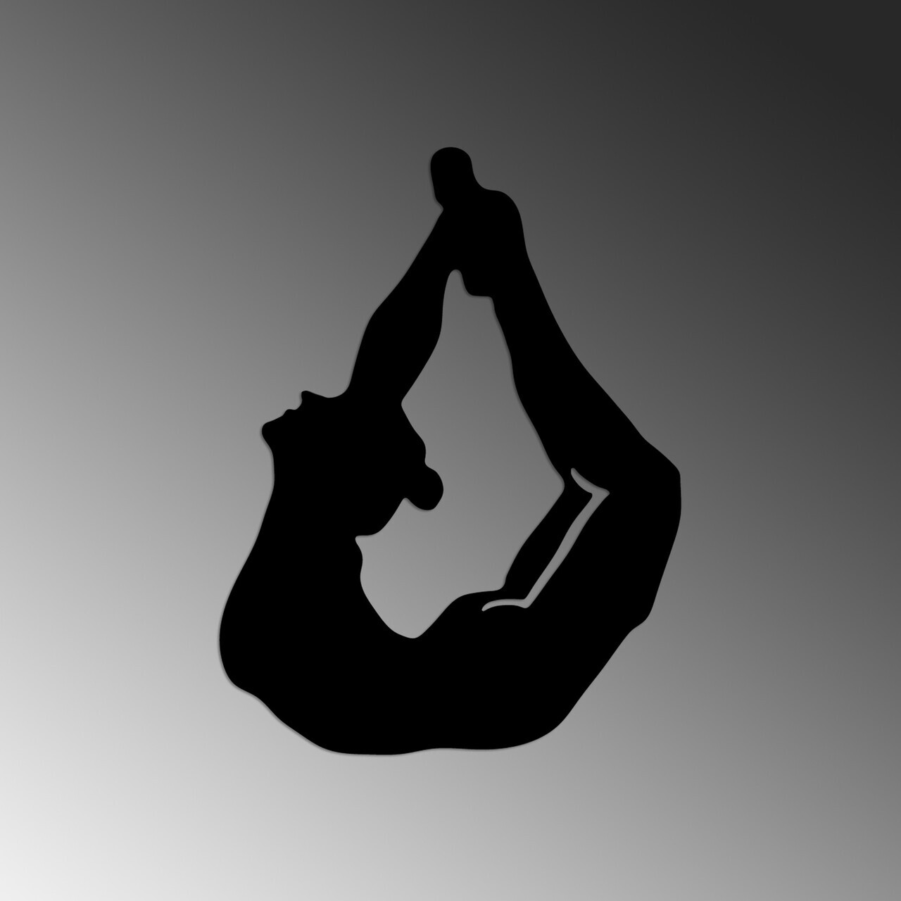 Decoratiune de perete, Yoga 3, Dimensiune: 38 x 50 cm, Negru — imaginea 5