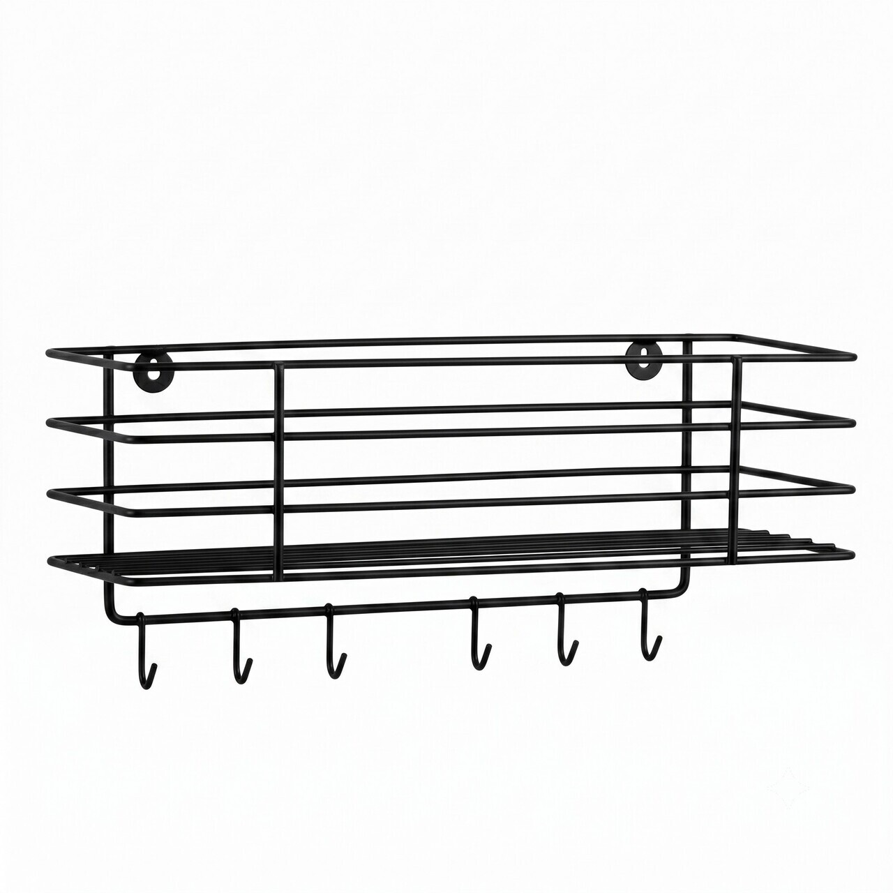 Raft de perete, Hanah Home, Bark, 34x19x12 cm, Negru — imaginea 3