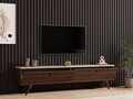 Comoda TV, Hanah Home, Paris, 160x40x25 cm, Nuc / Travertin