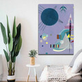 Tablou decorativ, 70100KANDINSKY023, Canvas, Lemn, Multicolor