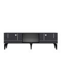 Comoda TV, Olivia, Madera, Antracit / Argintiu