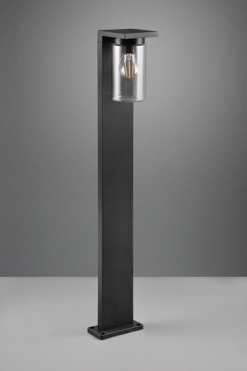 Lampadar de exterior Ardila, TRIO, 16x17x100 cm, 40W, 1x E27, aluminiu, negru mat