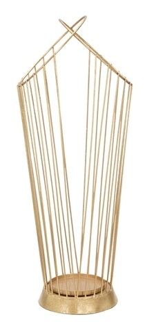 Suport pentru umbrele stick glam, mauro ferretti, 26.5x23x68.5 cm, fier, auriu